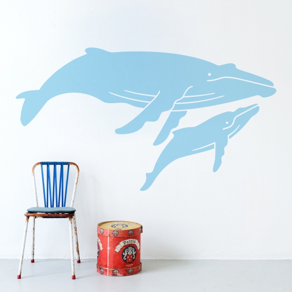 5797.jpg Vinilo infantil Ballenas