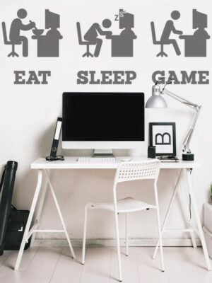 Eat, sleep, game