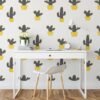 6462.jpg Papel pintado yellow cactus