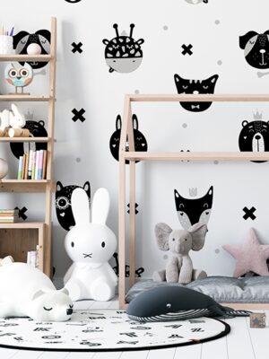 Papel pintado scandinavian animals
