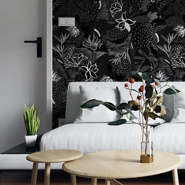 Papel pintado vintage flower