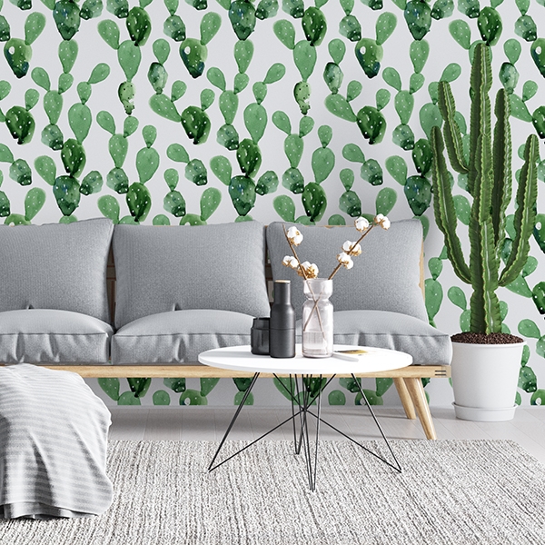 Papel pintado cactus