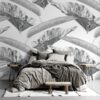 6521.jpg Papel pintado grey leaves