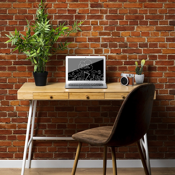 6533.jpg Papel pintado red bricks