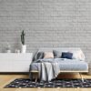 Papel pintado white bricks