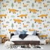 Papel pintado scandinavian fox