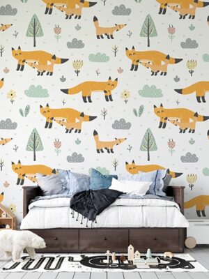 6591.jpg Papel pintado scandinavian fox