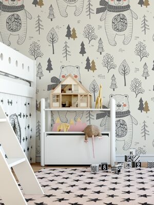 Papel pintado sweet bear