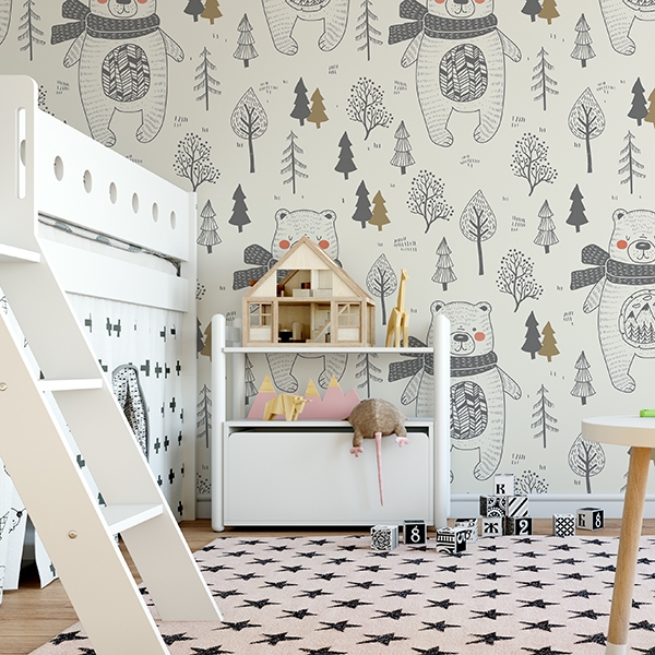 Papel pintado sweet bear