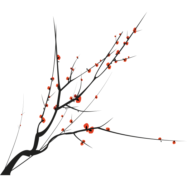 Vinilo decorativo árbol japones 2 colores