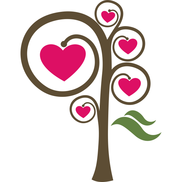 3788.png Vinilo decorativo arbol corazones 3 colores