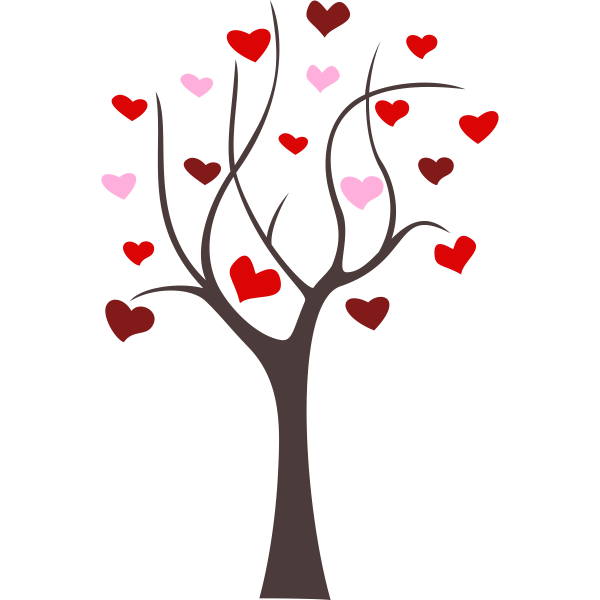 3792.png Vinilo decorativo arbol con corazones