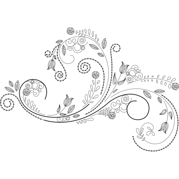 3798.png Vinilo decorativo floral detallado