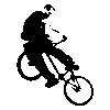 Vinilo decorativo rider bmx