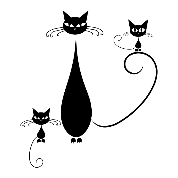 Vinilo decorativo gatos