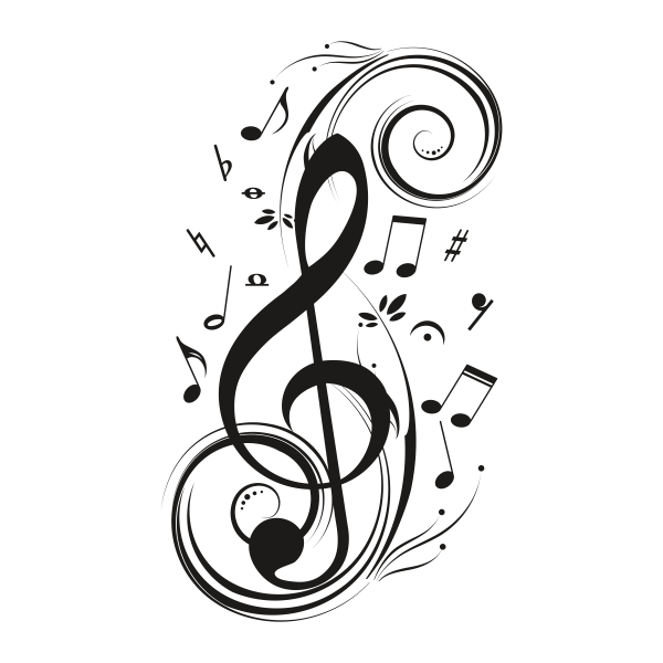 3868.png Vinilo decorativo nota musical