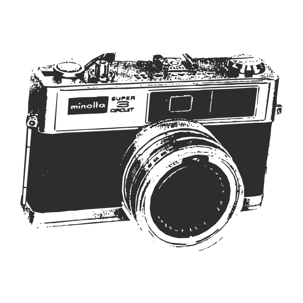 Vinilo decorativo cámara antigua