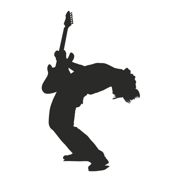 Vinilo decorativo guitarrista