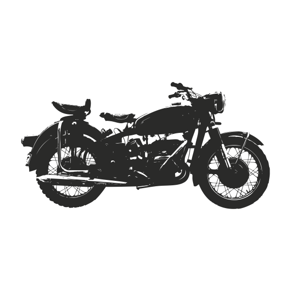 Vinilo decorativo moto antigua