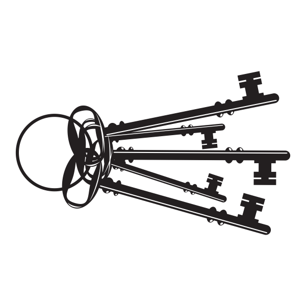 Vinilo decorativo llaves vintage