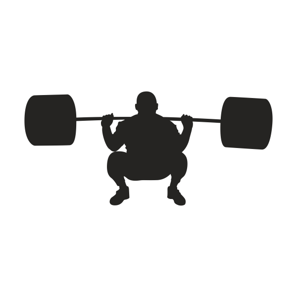 4000.png Vinilo decorativo halterofilia