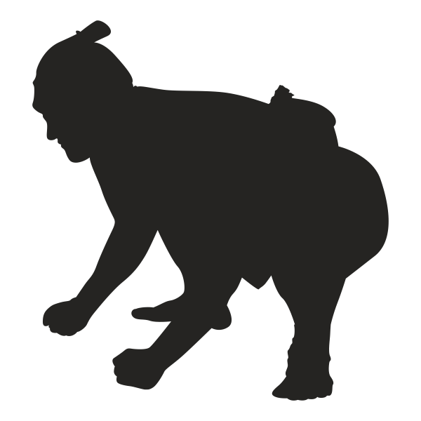 Vinilo decorativo luchador de sumo