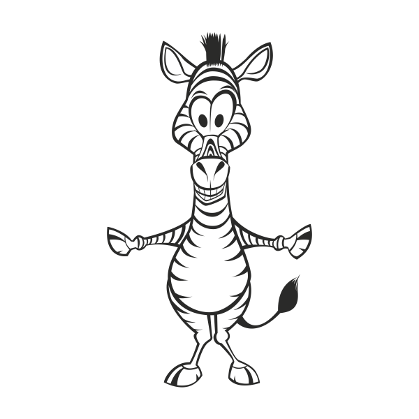 4014.png Vinilo infantil cebra