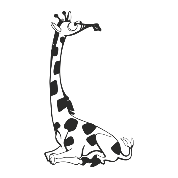 Vinilo infantil jirafa