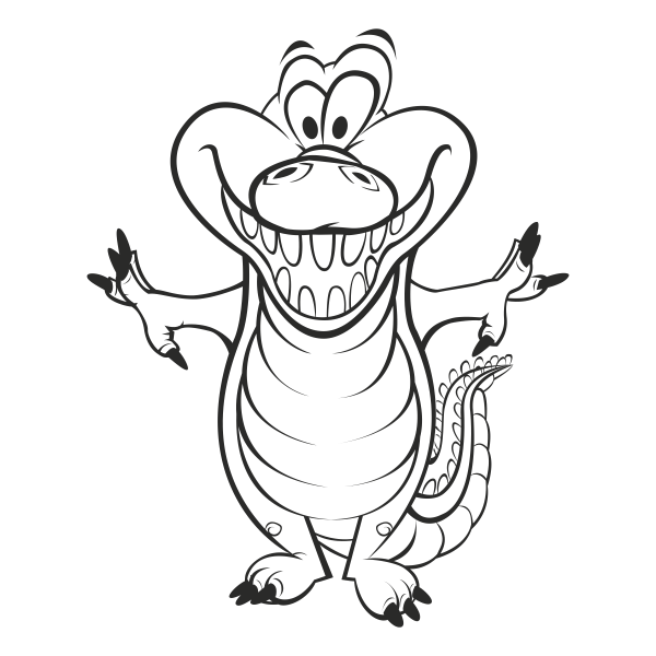 Vinilo infantil cocodrilo