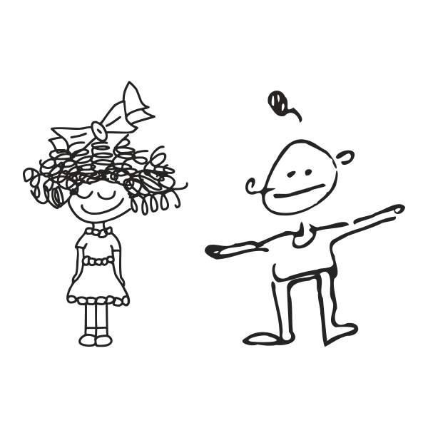 4030.png Vinilo infantil niño y niña