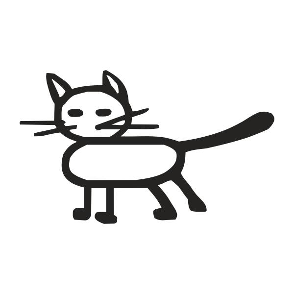 Vinilo infantil gato