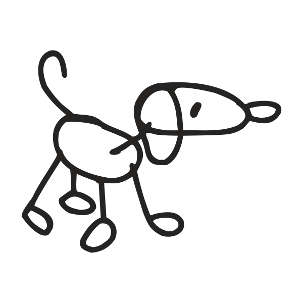 Vinilo infantil perro