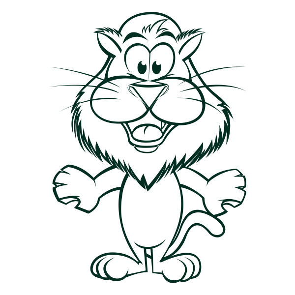 Vinilo infantil leon