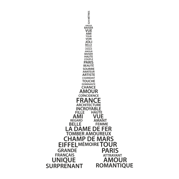 Vinilo decorativo Torre Eiffel