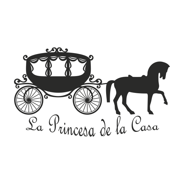 Vinilo infantil carroza princesa