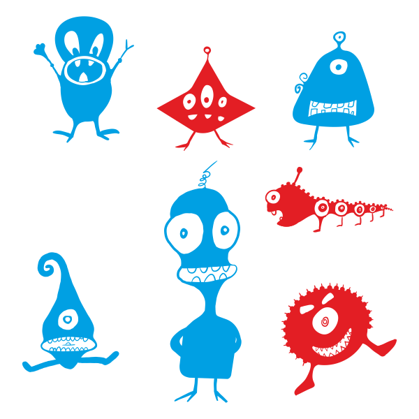 Vinilo infantil kit extraterrestres