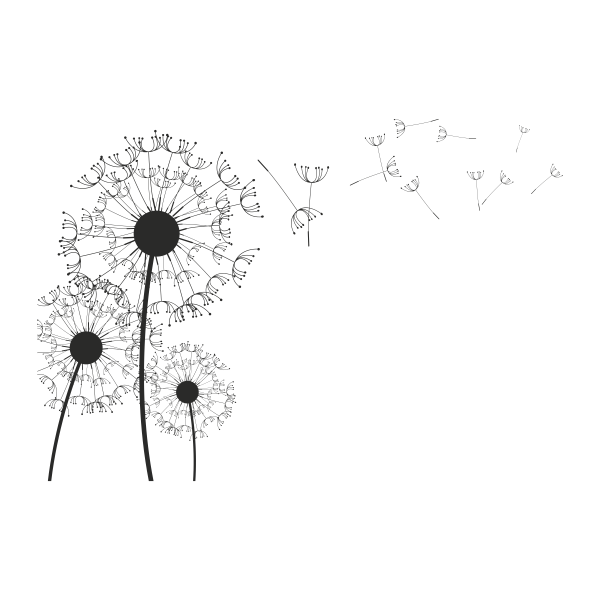 Vinilo decorativo diente de león