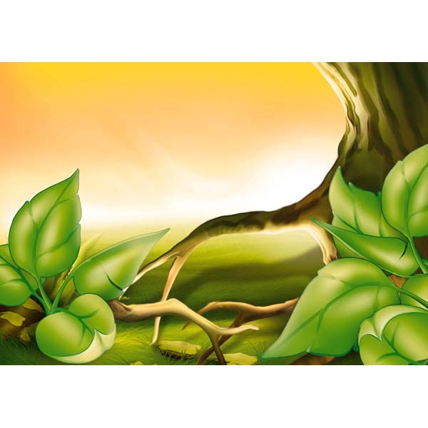 Fotomural infantil bosque de dibujos