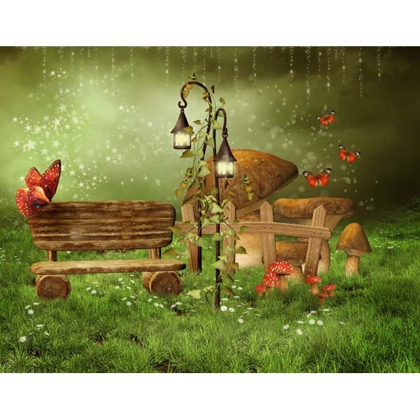 Fotomural infantil mariposas fantasía