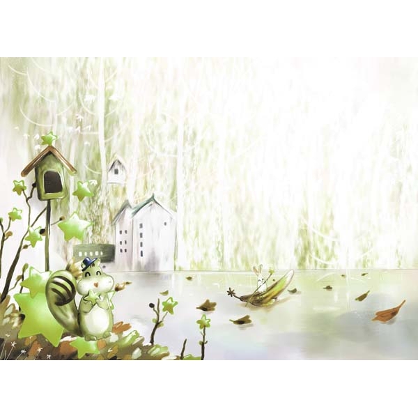 4354-1.jpg Fotomural infantil bosque animado