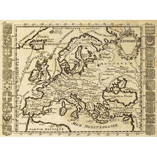 Fotomural mapa de la europa antigua