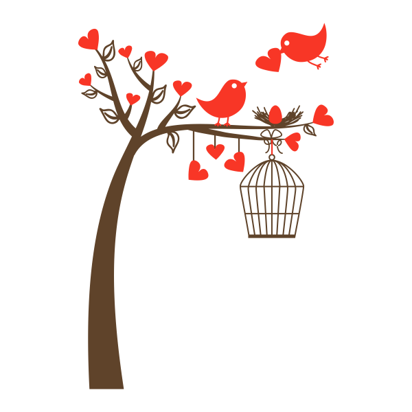 Vinilo decorativo árbol infantil