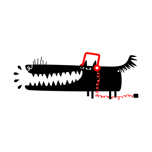 Vinilo decorativo perro urban