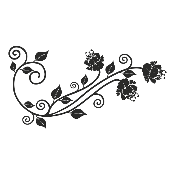 4568.png Vinilo decorativo cabecero Flowers