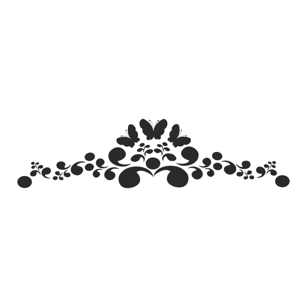 4570.png Vinilo decorativo cabecero Butterfly