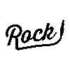 Vinilo decorativo texto rock
