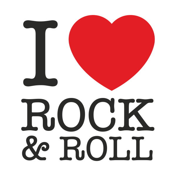 Vinilo decorativo I love Rock & Roll