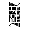 4644.png Vinilo decorativo Music too loud
