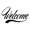 Vinilo decorativo Welcome