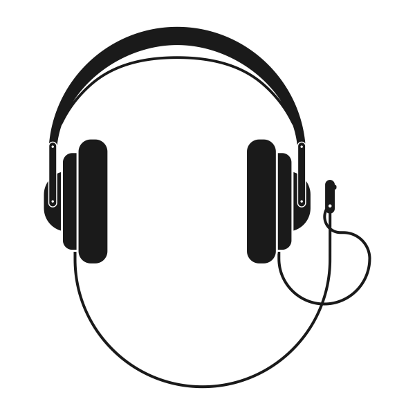 4654.png Vinilo decorativo Headphones